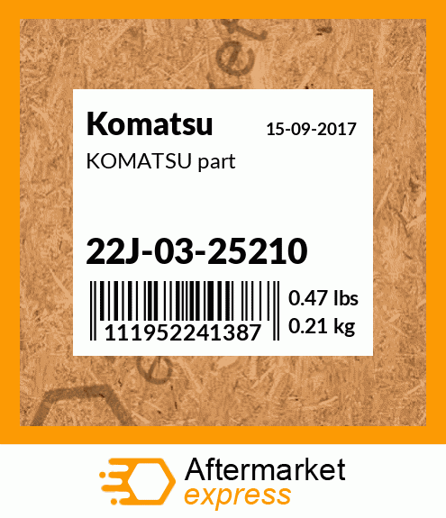 KOMATSU part