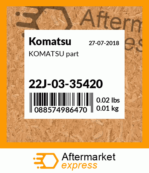 KOMATSU part