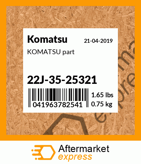 KOMATSU part