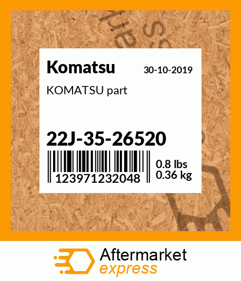 KOMATSU part