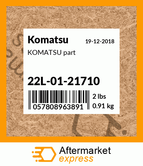KOMATSU part 22L-01-21710