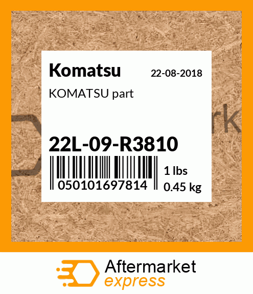 KOMATSU part 22L-09-R3810