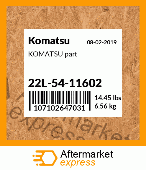 KOMATSU part