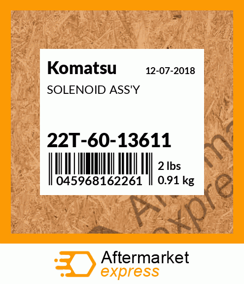 SOLENOID ASS'Y 22T-60-13611