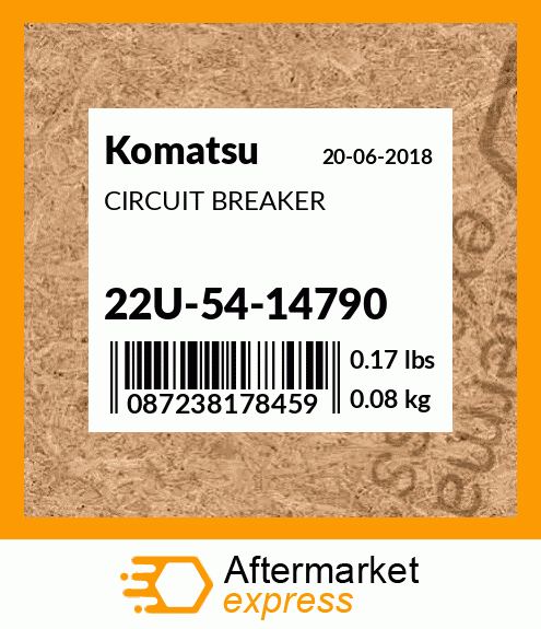 Spare part 22U-54-14790 + CIRCUIT BREAKER