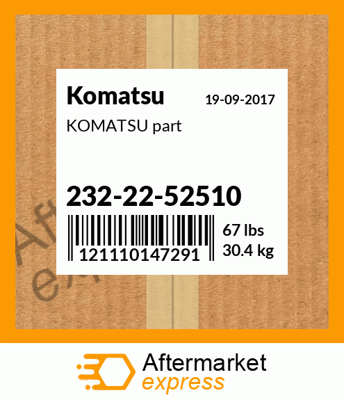 KOMATSU part 232-22-52510