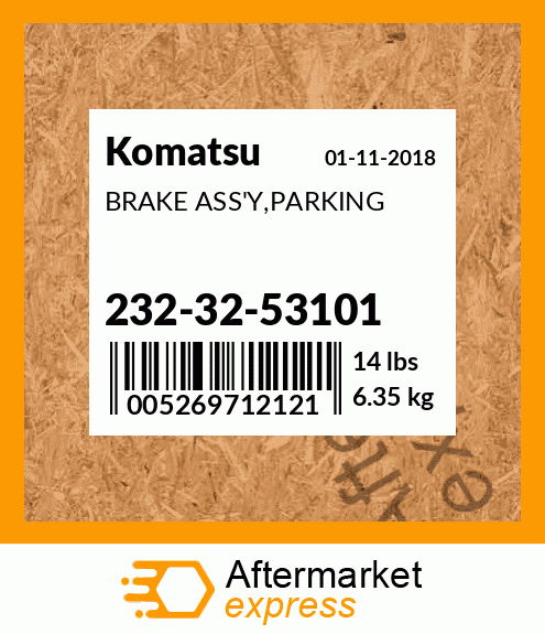 Spare part 2323253101 + BRAKE ASS'Y,PARKING