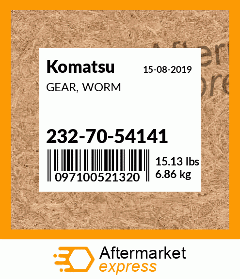 Spare part 2327054141 + GEAR, WORM