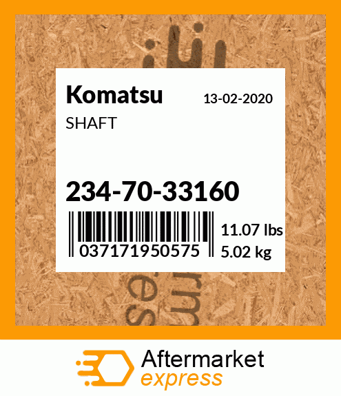 234-70-33270 - COLLAR fits Komatsu | Price: $72.68