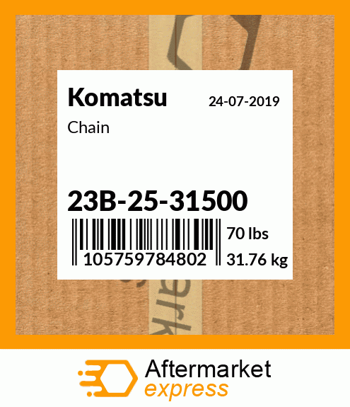 Spare part 23B-25-31500 + Chain