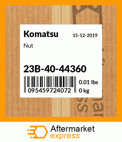 Spare part 23B-40-44360 + Nut