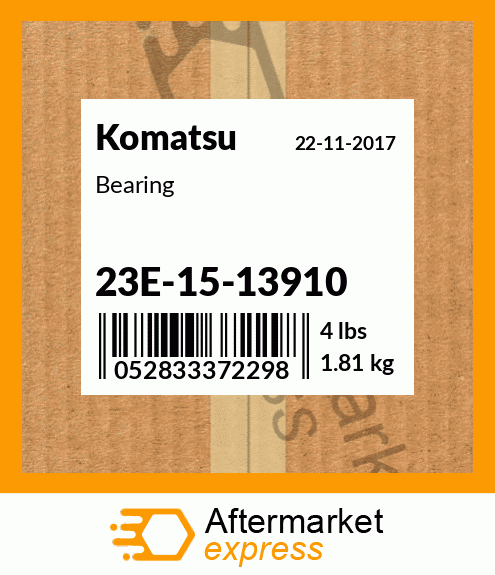 Spare part 23E-15-13910 + Bearing