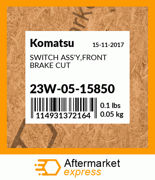 SWITCH ASS'Y,FRONT BRAKE CUT 23W-05-15850