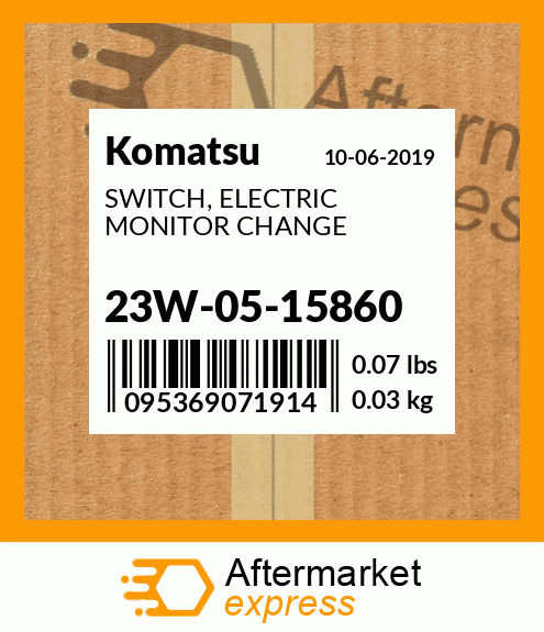 SWITCH, ELECTRIC MONITOR CHANGE 23W-05-15860