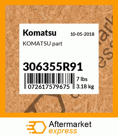 KOMATSU part 306355R91
