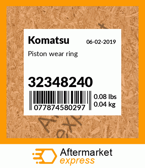 Spare part 32348240 + Piston wear ring