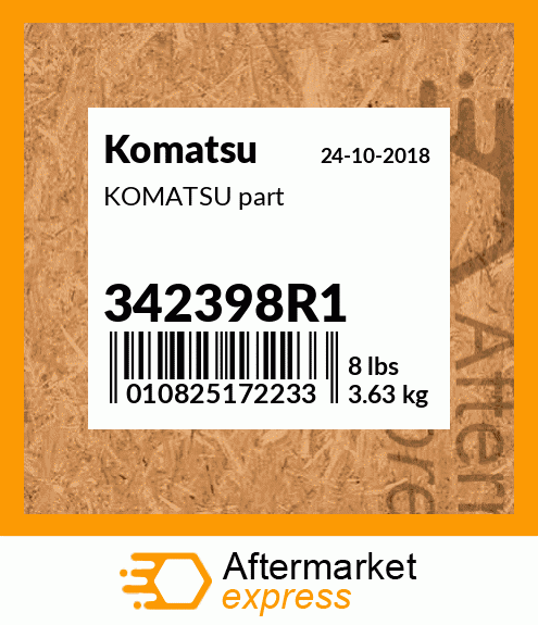 KOMATSU part 342398R1