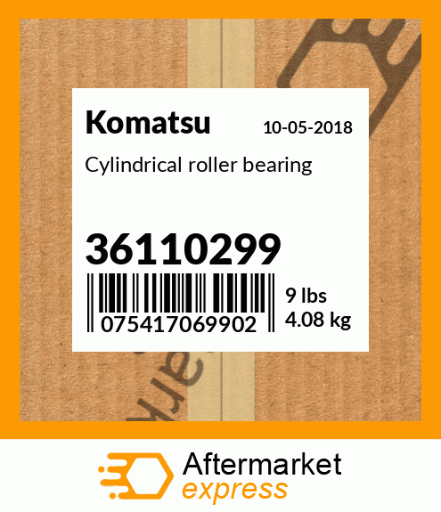 Spare part 36110299 + Cylindrical roller bearing