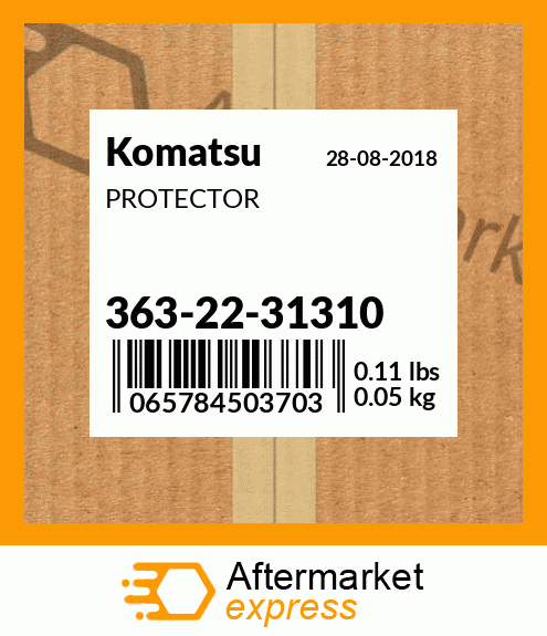 Spare part 363-22-31310 + PROTECTOR