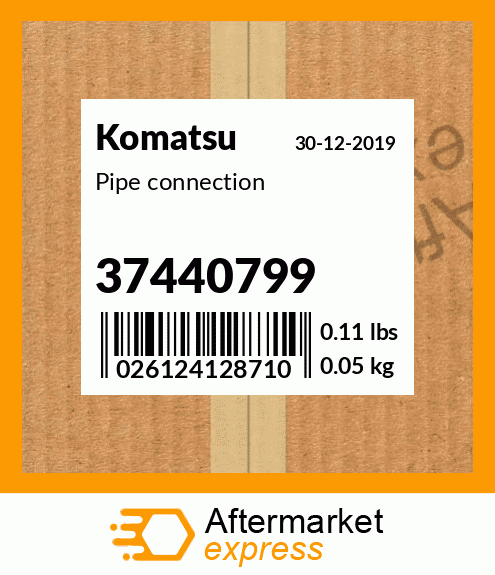 Spare part 37440799 + Pipe connection