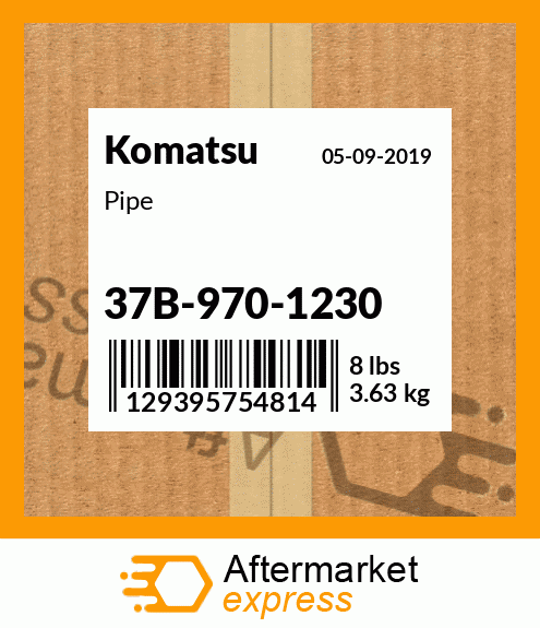 Spare part 37B-970-1230 + Pipe