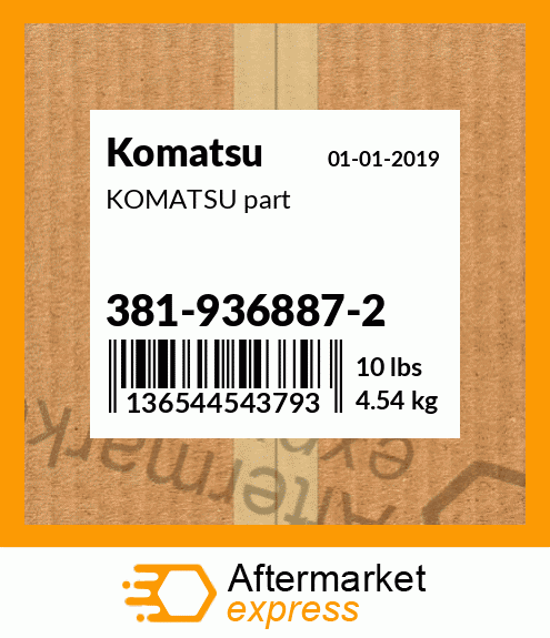 KOMATSU part