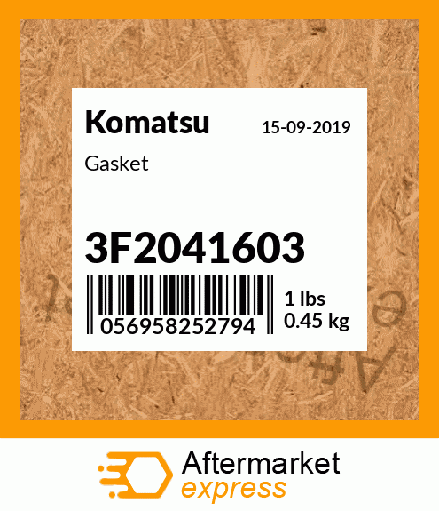 Spare part 3F2041603 + Gasket