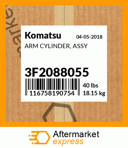 Spare part 3F2088055 + ARM CYLINDER, ASSY