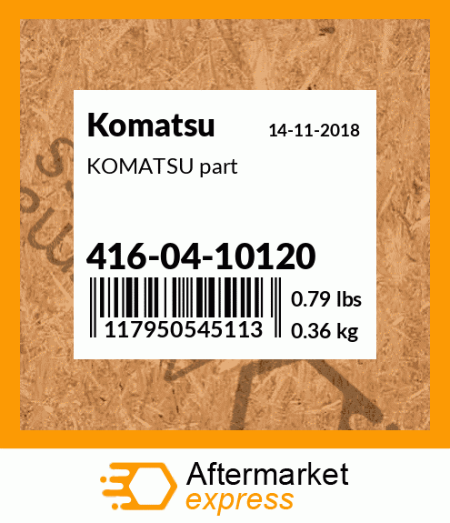 KOMATSU part 416-04-10120