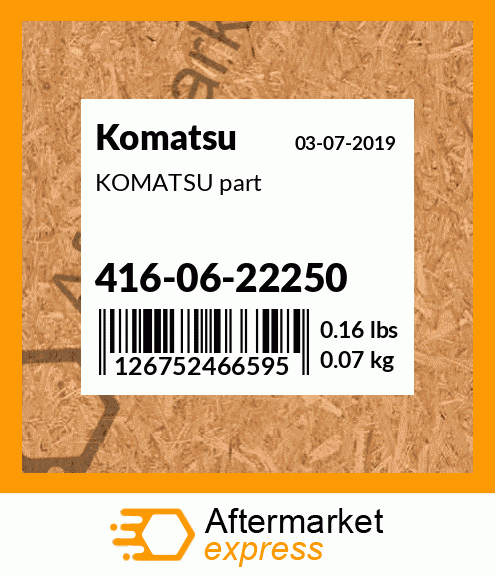 KOMATSU part 416-06-22250