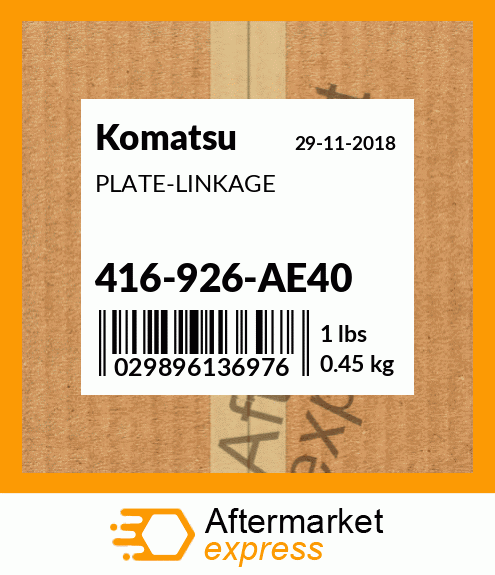 Spare part 416-926-AE40 + PLATE-LINKAGE