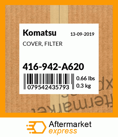 Spare part 416-942-A620 + COVER, FILTER