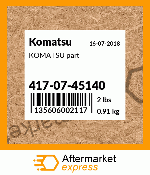 KOMATSU part 417-07-45140