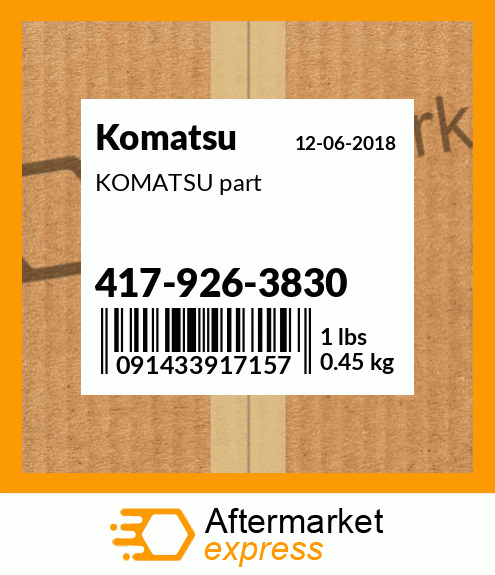 KOMATSU part 417-926-3830