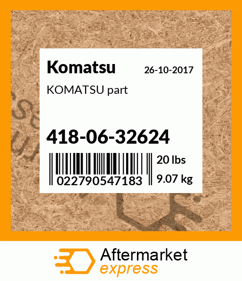 KOMATSU part 418-06-32624