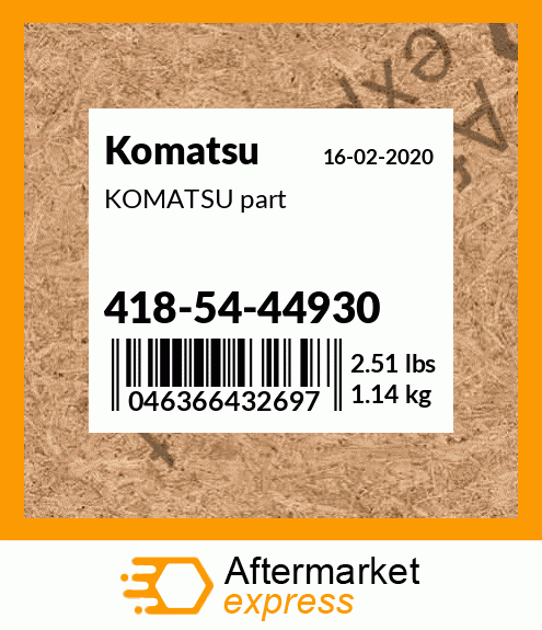 KOMATSU part