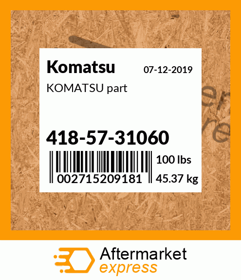 KOMATSU part