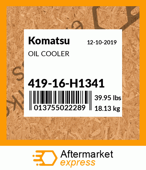 OIL COOLER 419-16-H1341