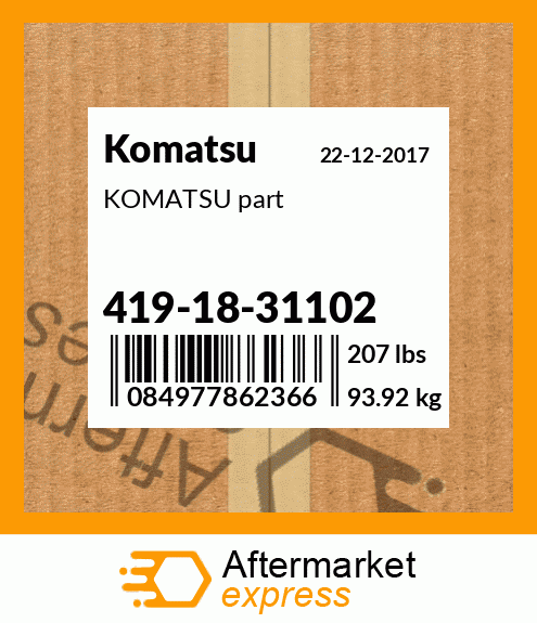 130-70-41130 - CUTTTING EDGE fits Komatsu | Price: $146.60