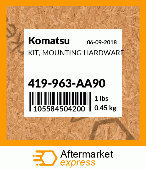 Spare part 419-963-AA90 + KIT, MOUNTING HARDWARE