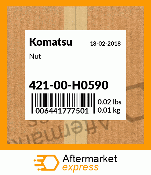 Spare part 421-00-H0590 + Nut