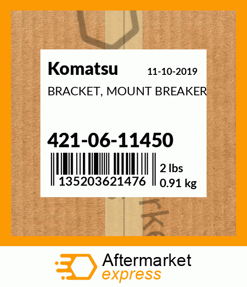 Spare part 421-06-11450 + BRACKET, MOUNT BREAKER