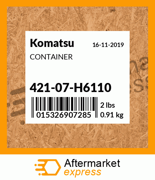 Spare part 421-07-H6110 + CONTAINER