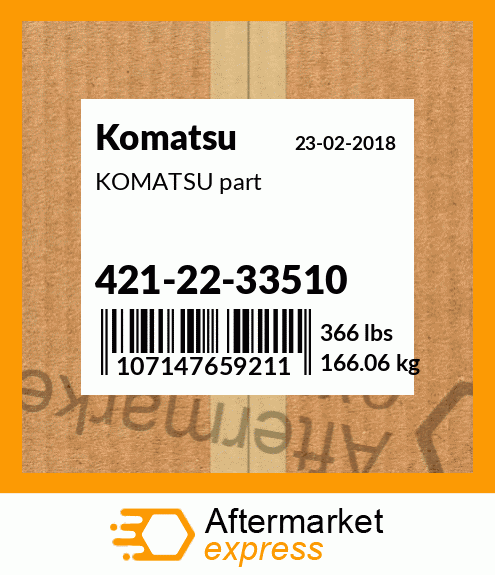 KOMATSU part 421-22-33510
