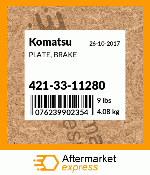 Spare part 421-33-11280 + PLATE, BRAKE