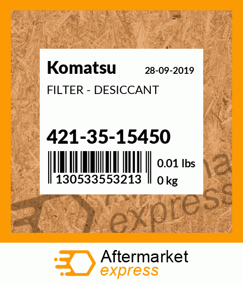 Spare part 421-35-15450 + FILTER - DESICCANT