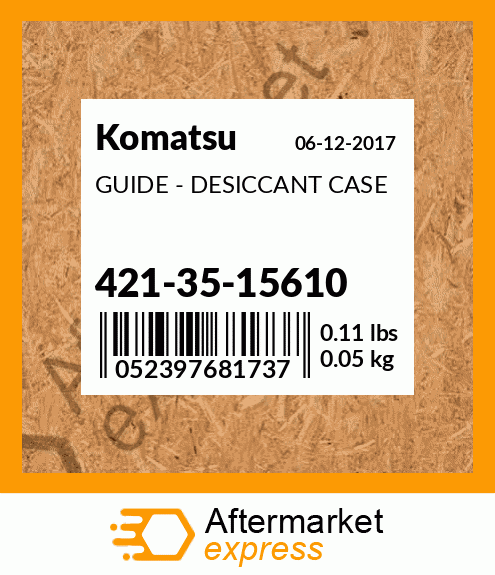 Spare part 421-35-15610 + GUIDE - DESICCANT CASE