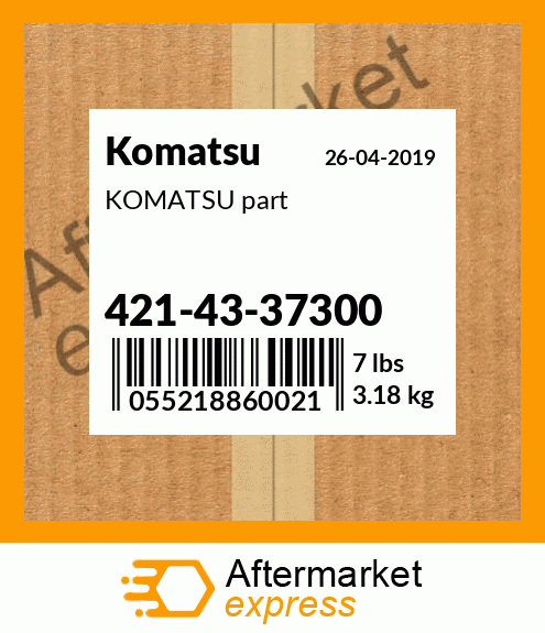 KOMATSU part 421-43-37300