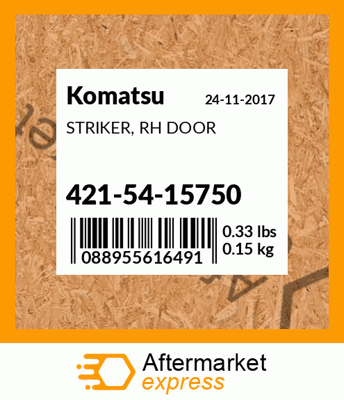 Spare part 4215415750 + STRIKER, RH DOOR