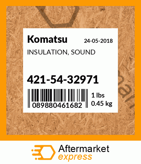 Spare part 421-54-32971 + INSULATION, SOUND